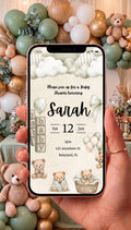 Baby Shower Video Invitation — Editable Canva Template