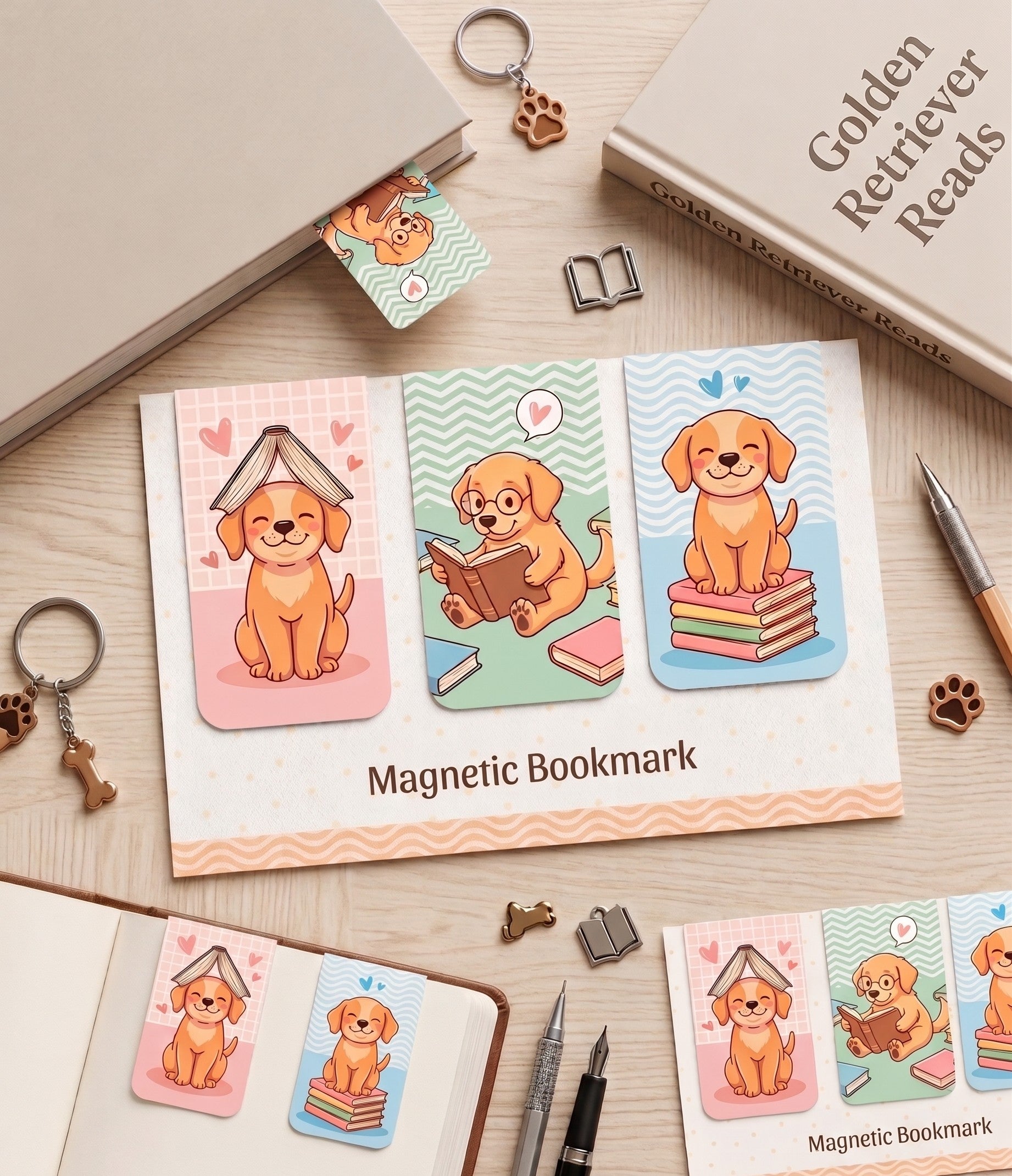 Book Lovers Magnetic Bookmark Set (Set of 3)