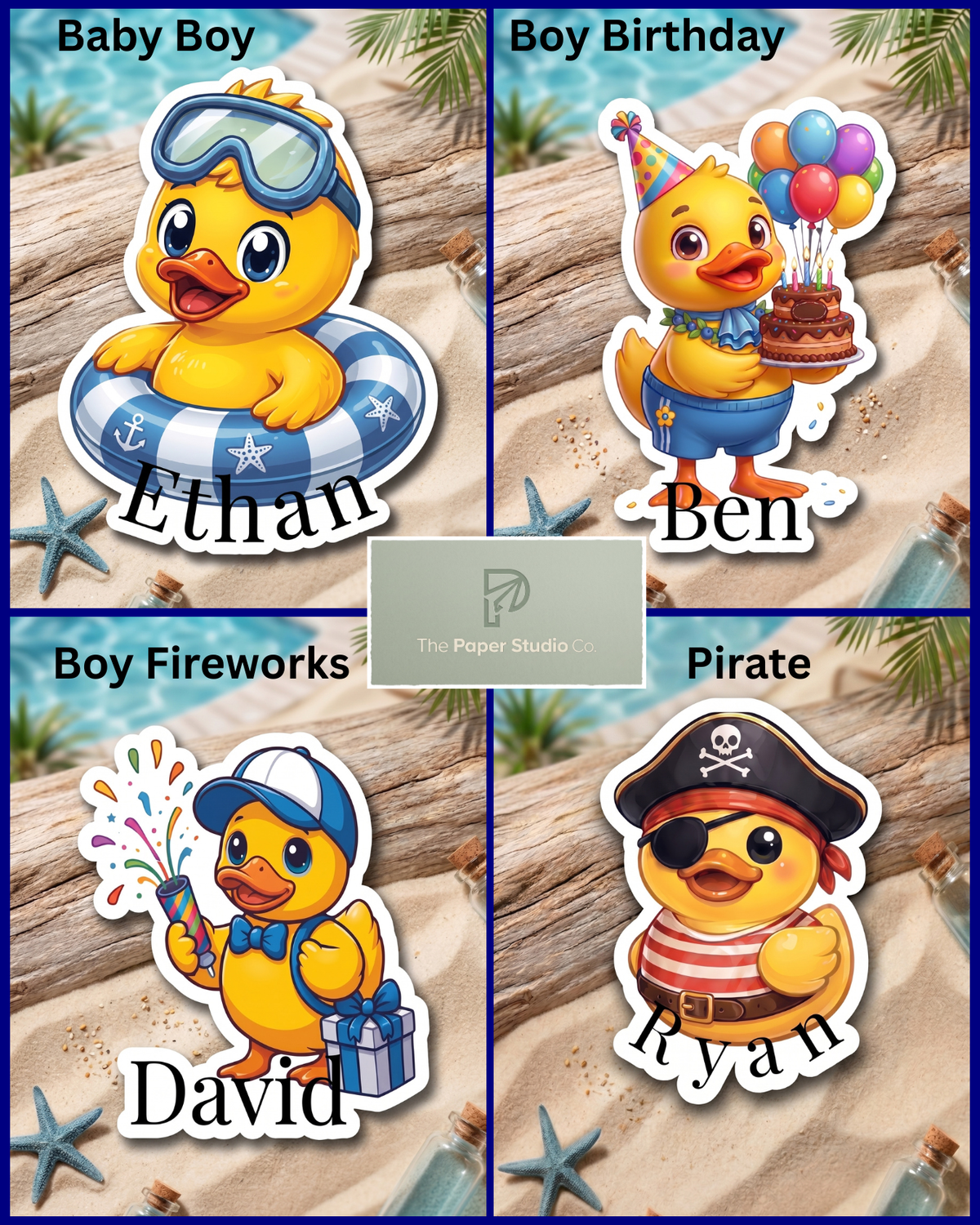 Personalized Duck Magnet — Cruise Cabin Door Decoration