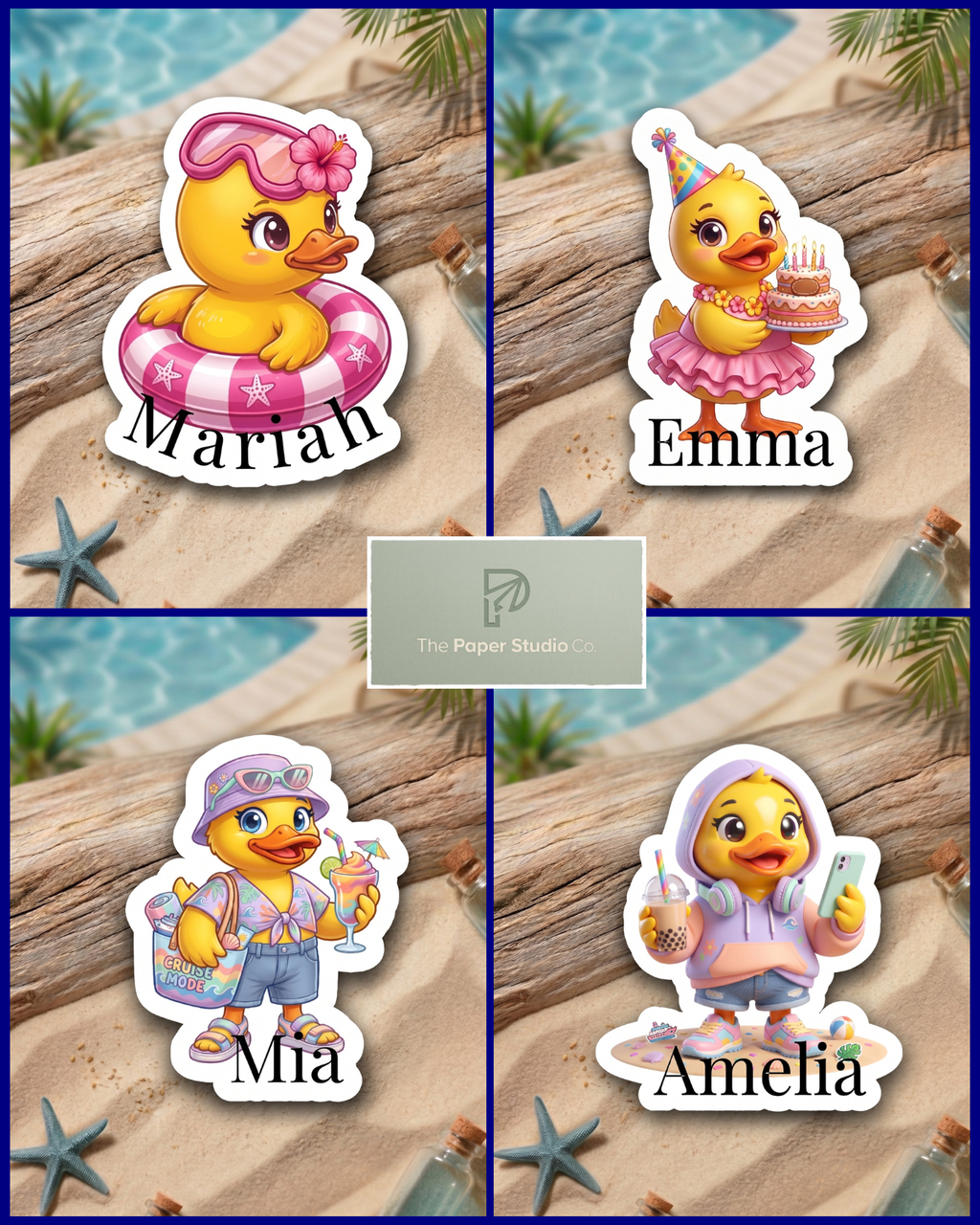 Personalized Duck Magnet — Cruise Cabin Door Decoration