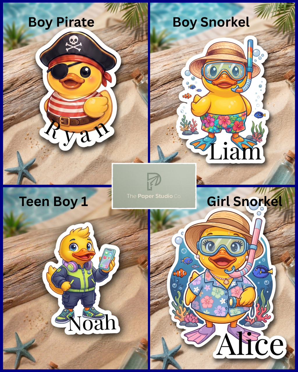 Personalized Duck Magnet — Cruise Cabin Door Decoration