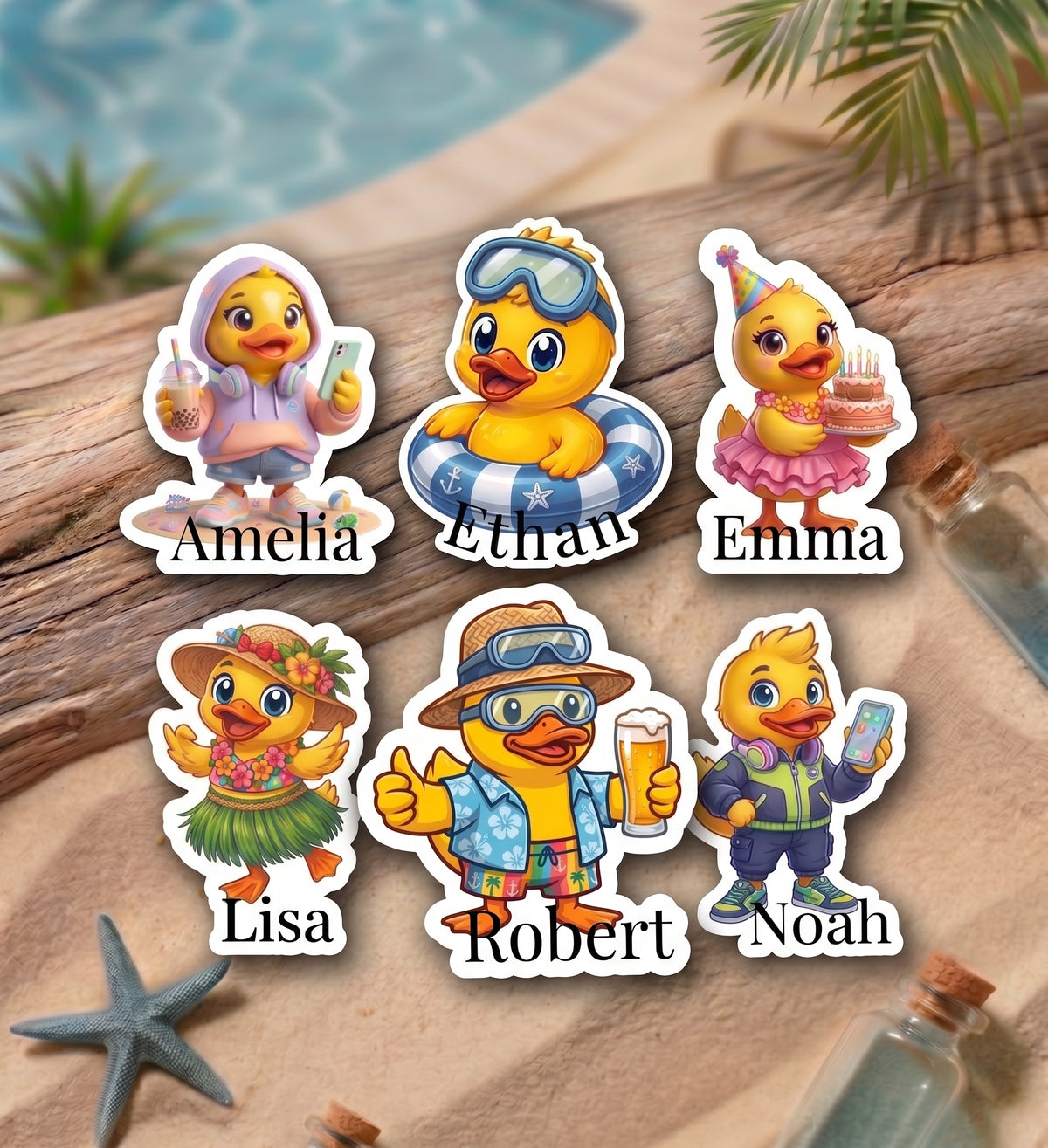 Personalized Duck Magnet — Cruise Cabin Door Decoration