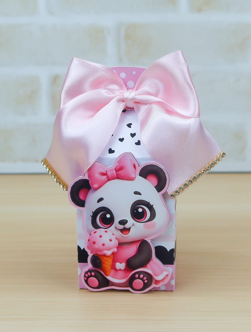 Baby Panda Party Favor Box Kit