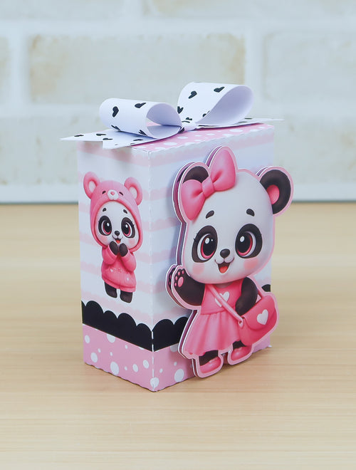 Baby Panda Party Favor Box Kit