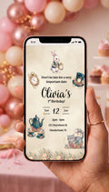 Onederland 1st Birthday Video Invitation — Editable Canva Template