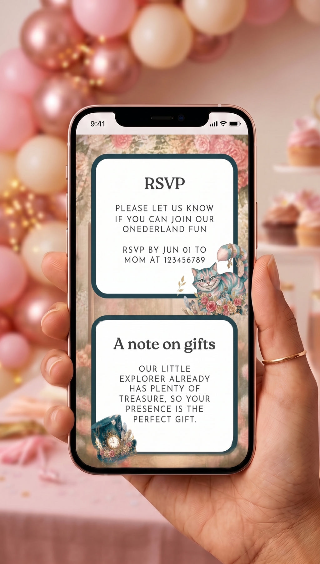 Onederland 1st Birthday Video Invitation — Editable Canva Template