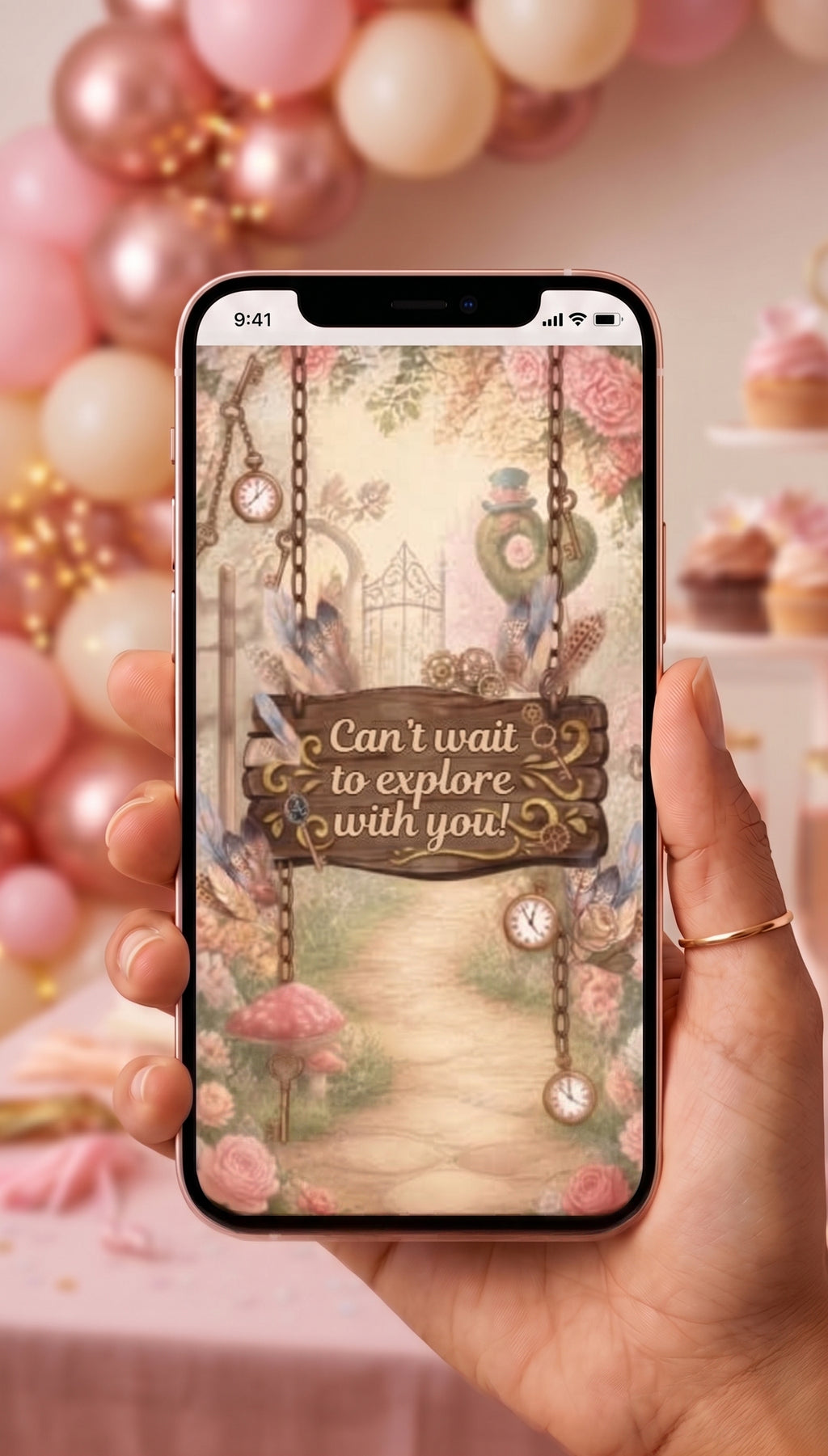 Onederland 1st Birthday Video Invitation — Editable Canva Template