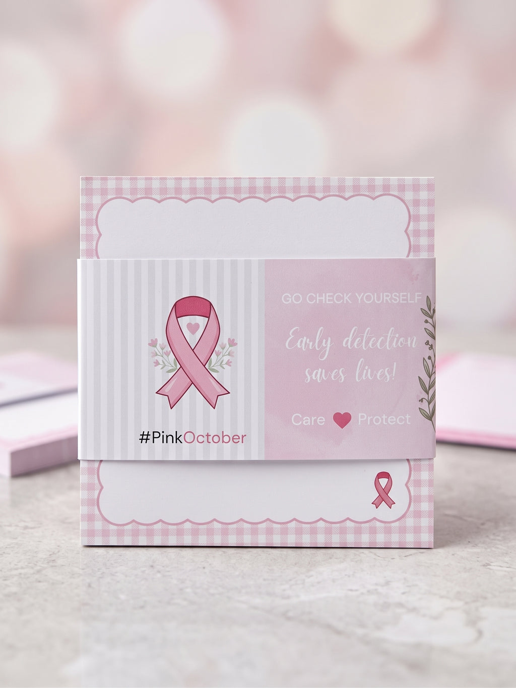 Pink October Mini Notepad