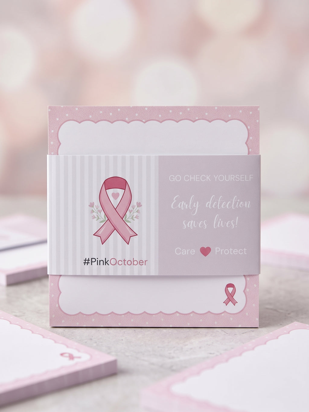 Pink October Mini Notepad